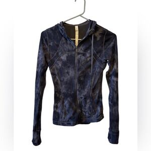 Lululemon Hooded Define Jacket, Size 2 in Diamond Dye Grey Graphite